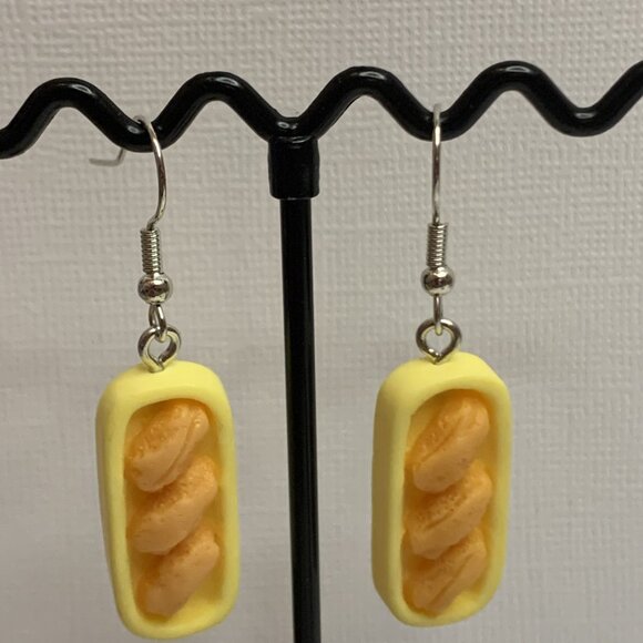 Bread Earring, Funny Food Earrings, Silly Earrings, Gift Idea, Baking Earring - Picture 5 of 5